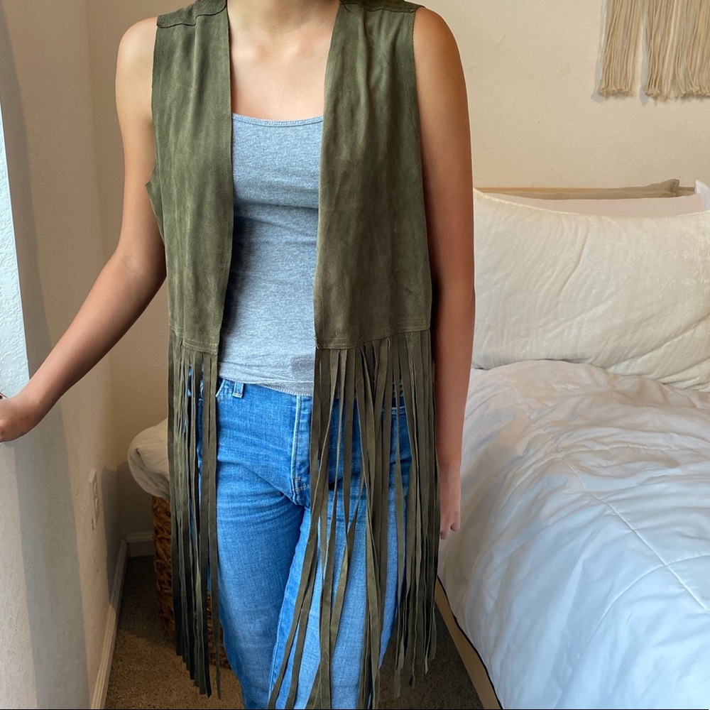 Forever 21 fringe vest